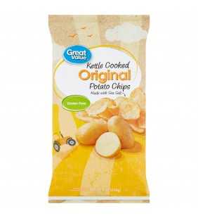 Great Value Kettle Cooked Original Potato Chips, 8 oz