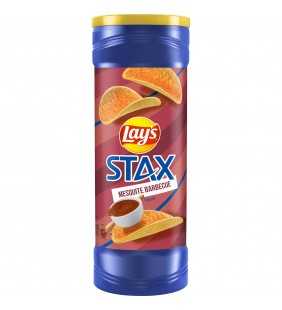 Lay's Stax Mesquite Barbecue Potato Crisps, 5.5 oz Canister