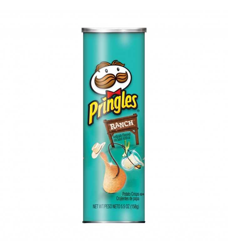 Pringles Ranch Flavored Potato Crisps Chips 5.5 oz can