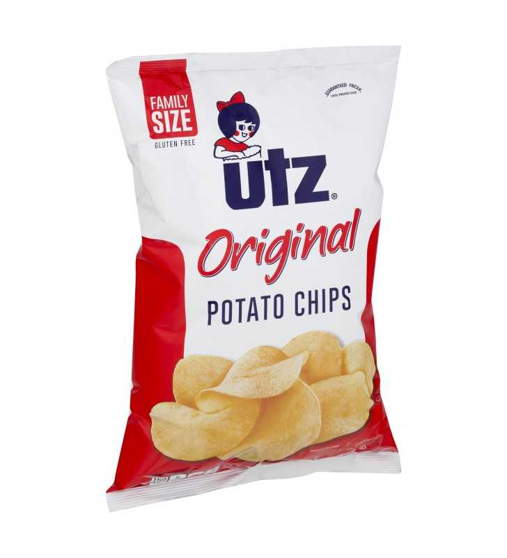 Utz Original Potato Chips Family Size, 9.5 Oz.