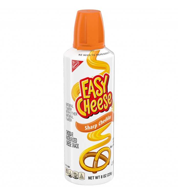 Easy Cheese Sharp Cheddar Cheese Snack, 8 oz