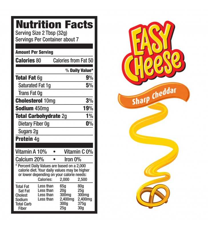 Easy Cheese Cheese Snack, Cheddar - 8 oz