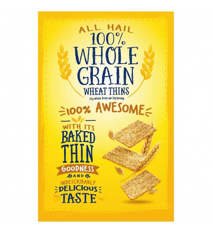 Wheat Thins Original Whole Grain Wheat Crackers, 9.1 oz
