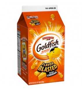 Pepperidge Farm Goldfish Flavor Blasted Xtra Cheddar Crackers, 30 oz. Carton