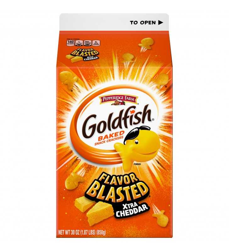 Pepperidge Farm Goldfish Flavor Blasted Xtra Cheddar Crackers, 30 oz ...