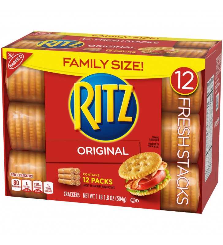 RITZ Fresh Stacks Original Crackers, Family Size, 17.8 Oz