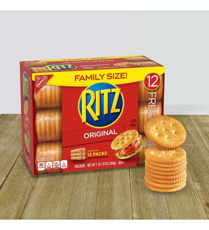 RITZ Fresh Stacks Original Crackers, Family Size, 17.8 Oz