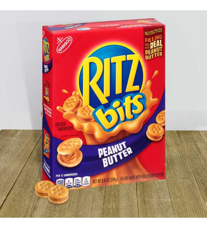 RITZ Bits Peanut Butter Sandwich Crackers, 8.8 Oz