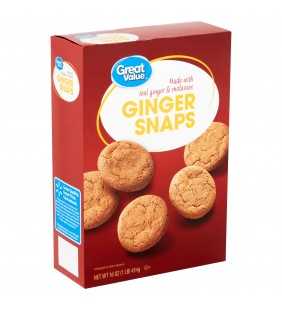 Great Value Ginger Snaps, 16 oz