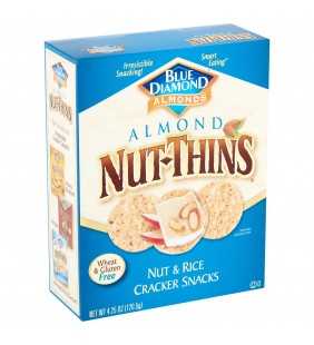 Blue Diamond Almonds Nut-Thins Almond Nut & Rice Cracker Snacks, 4.25 oz