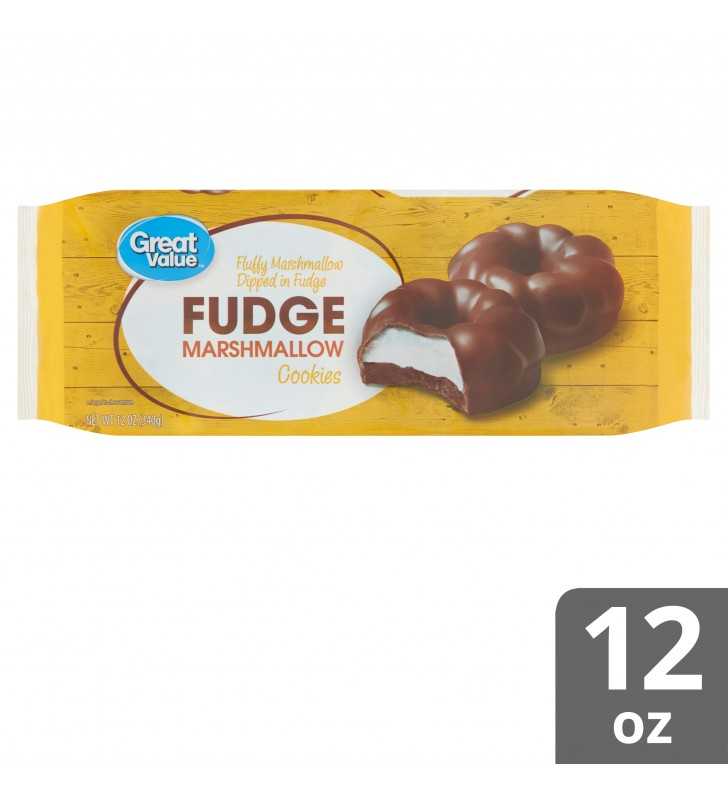 Great Value Fudge Marshmallow Cookies, 12 Oz.