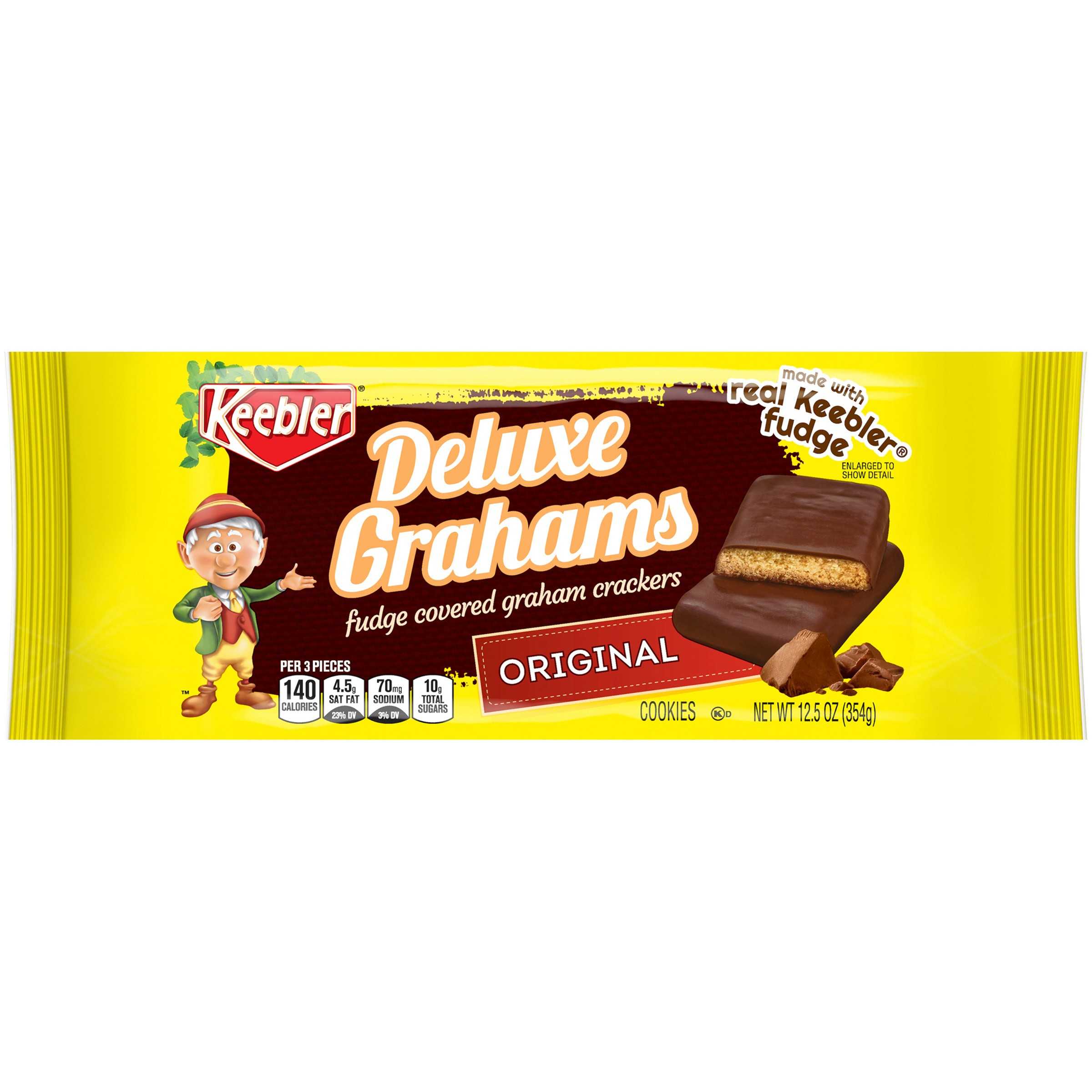 Keebler Deluxe Grahams Original Cookies 12.5 oz. Pack
