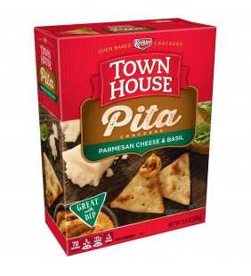 Keebler Town House Pita, Crackers, Parmesan Cheese & Basil, 9.5 Oz