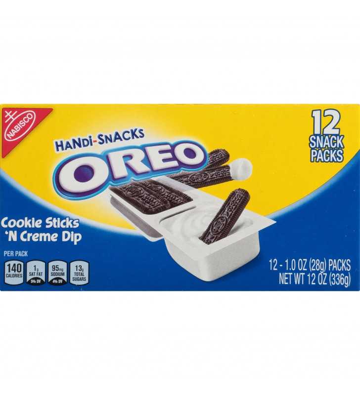 Handi-snacks Oreo Cookie Sticks 'n Crème Dip Snack Packs, 1 Box Of 12 