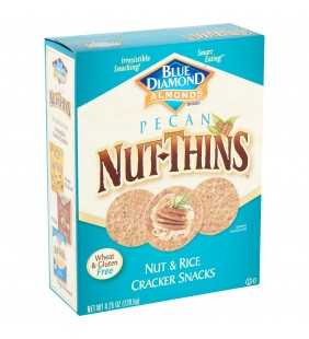 Blue Diamond Almonds Nut-Thins Pecan Nut & Rice Cracker Snacks, 4.25 oz