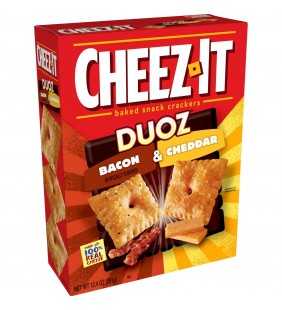 Cheez-It, Baked Snack Cheese Crackers, Bacon & Cheddar,12.4 Oz