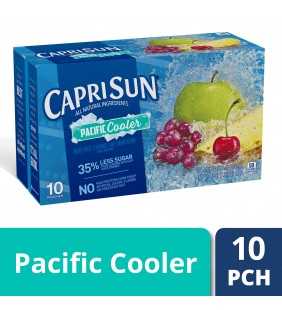 Capri Sun Pacific Cooler Mixed Fruit Flavored Juice Drink Blend, 10 ct - Pouches, 60.0 fl oz Box
