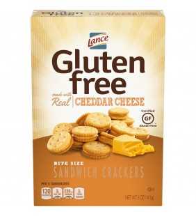 Lance Gluten Free Cheddar Cheese Bite Sized Sandwich Crackers, 5 Oz