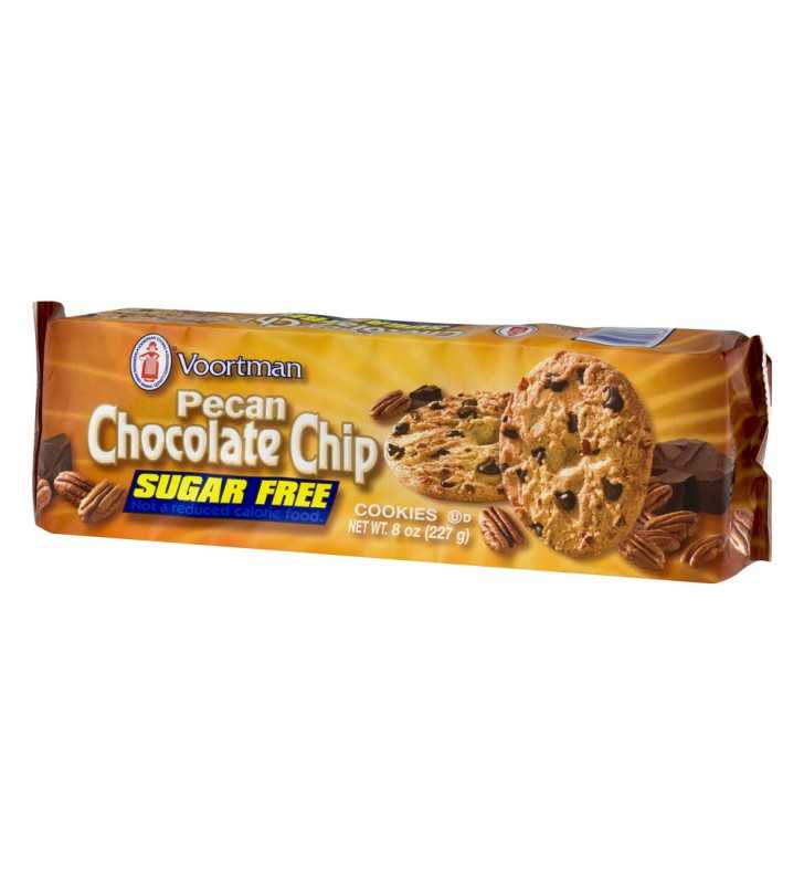 Voortman Sugar-Free Pecan Chocolate Chip Cookies, 8 Oz.