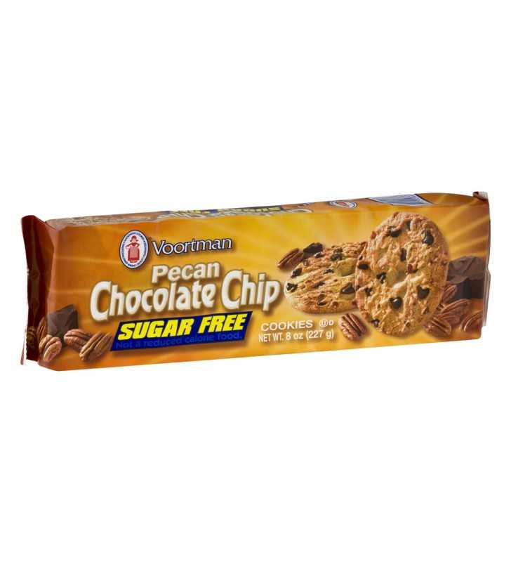 Voortman Sugar-Free Pecan Chocolate Chip Cookies, 8 Oz.