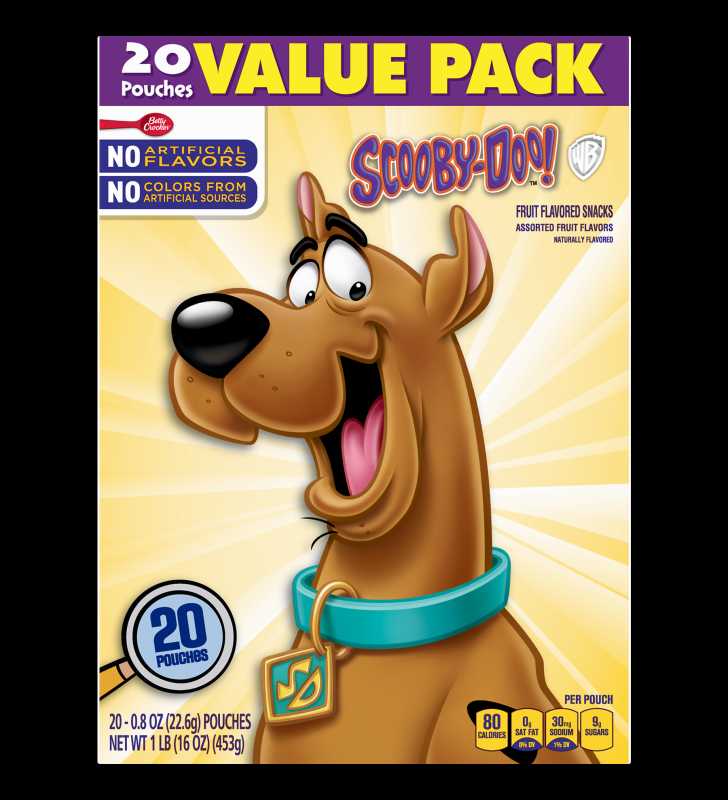 Scooby Doo Fruit Snacks, Value Pack, 20 ct, 0.8 oz