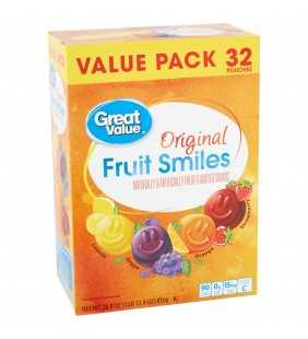 Great Value Original Fruit Smiles, 28.8 Oz.