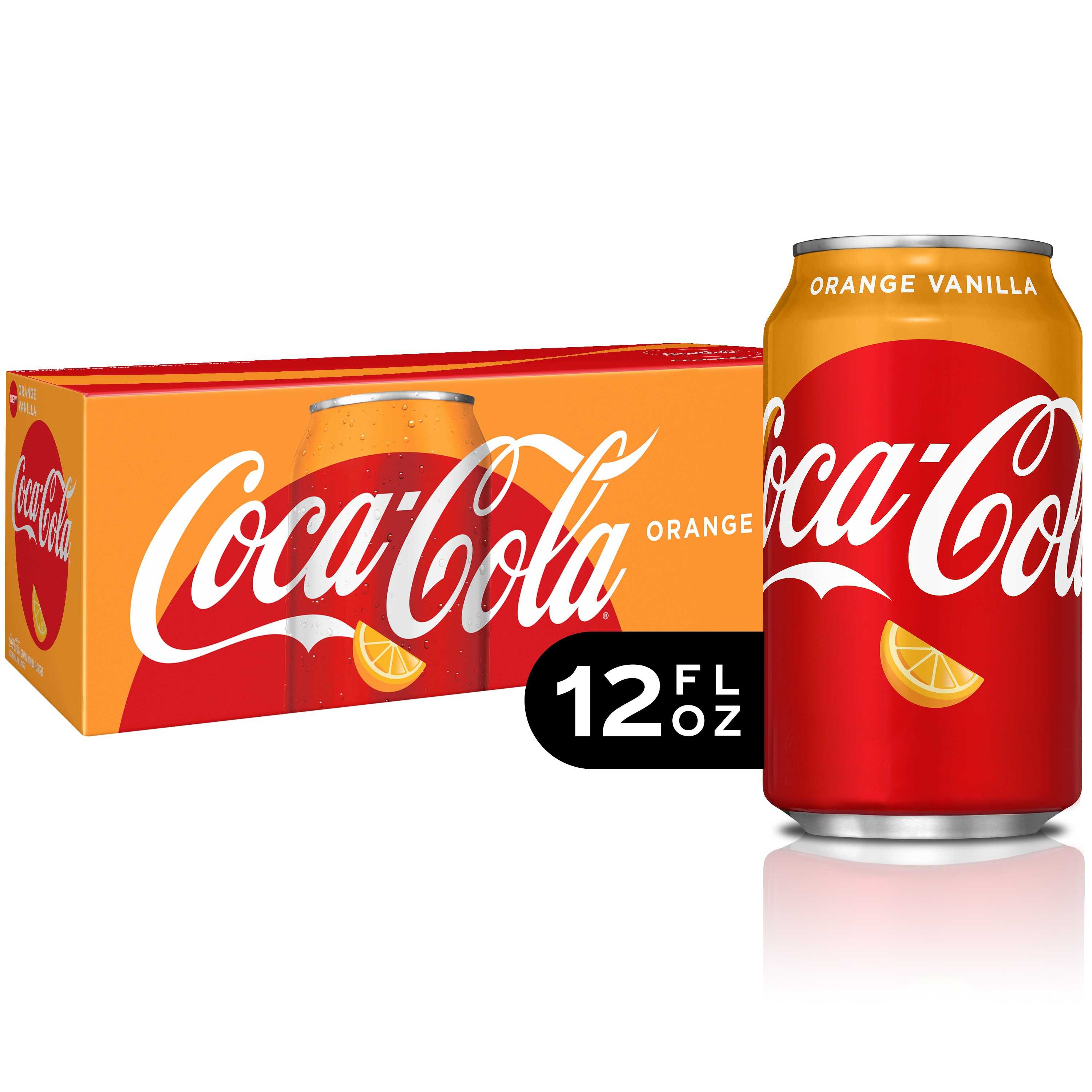 Coca-Cola Soda, Orange Vanilla, 12 Fl Oz, 12 Count