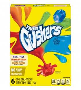 Gushers Strawberry Splash and Tropical Flavored 6 Count
