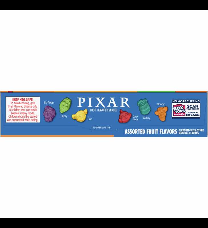 Betty Crocker Pixar Assorted Fruit Flavored Snacks 10 ct.