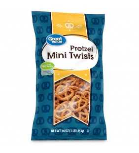 Great Value Pretzel, Mini Twists, 16 oz