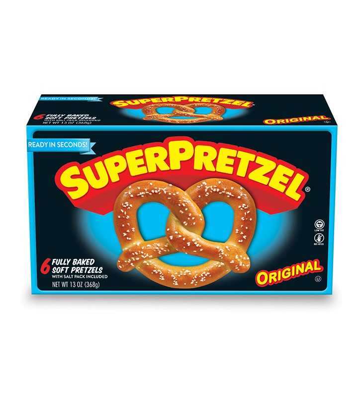 Superpretzel Soft Pretzels Baked 6 Ct 