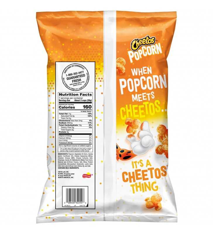 Cheetos Cheddar Popcorn, 7 oz Bag