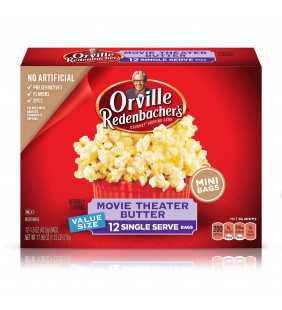 Orville Redenbachers Movie Theater Butter Microwave Popcorn 1.5 Oz 12 Ct