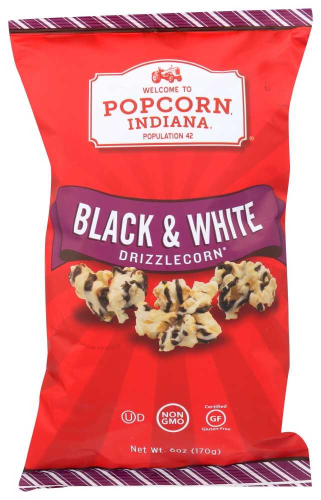Popcorn Indiana Drizzled Kettlecorn - Black & White , 6 Oz