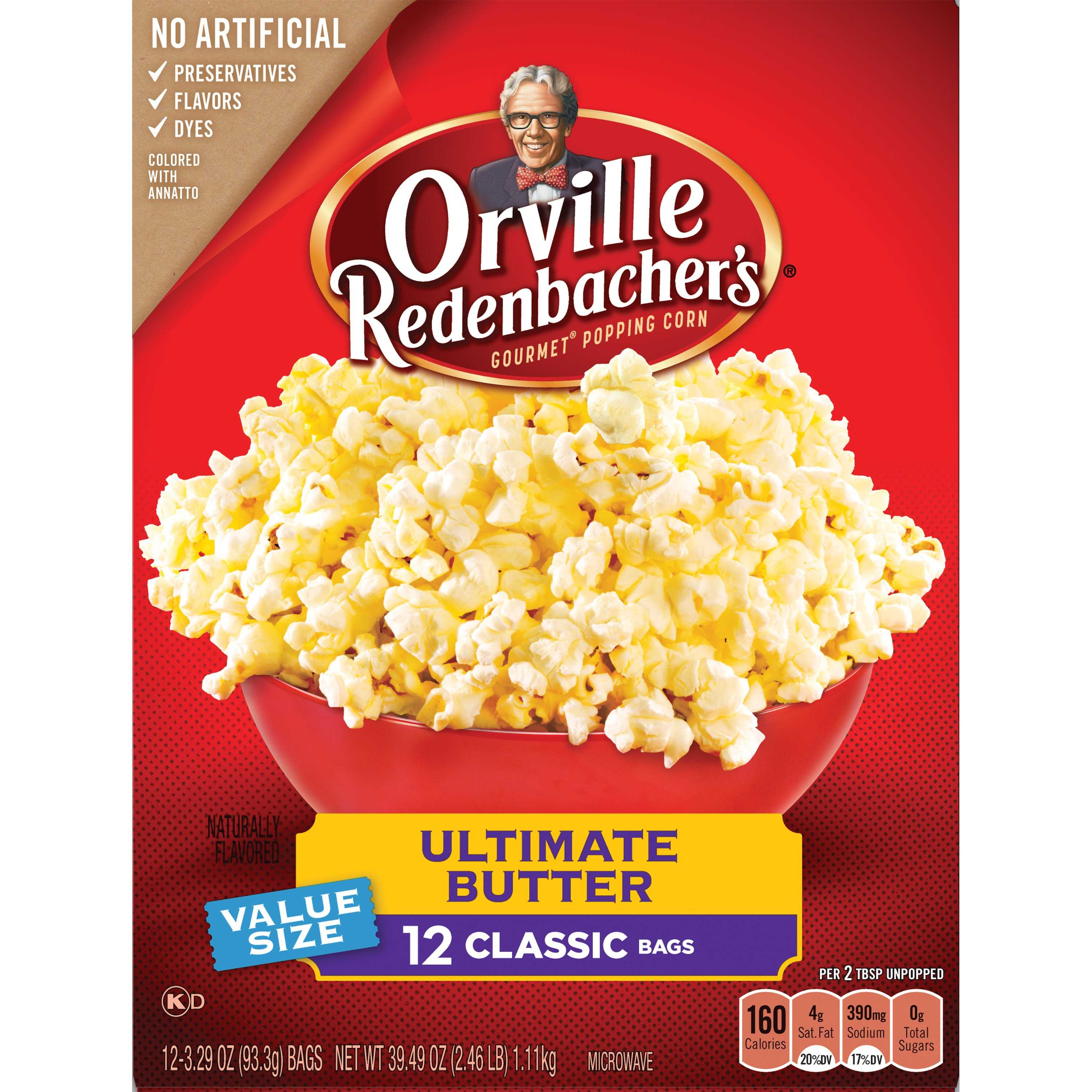 Orville Redenbacher's Ultimate Butter Microwave Popcorn, 12 Ct (3.29 Oz