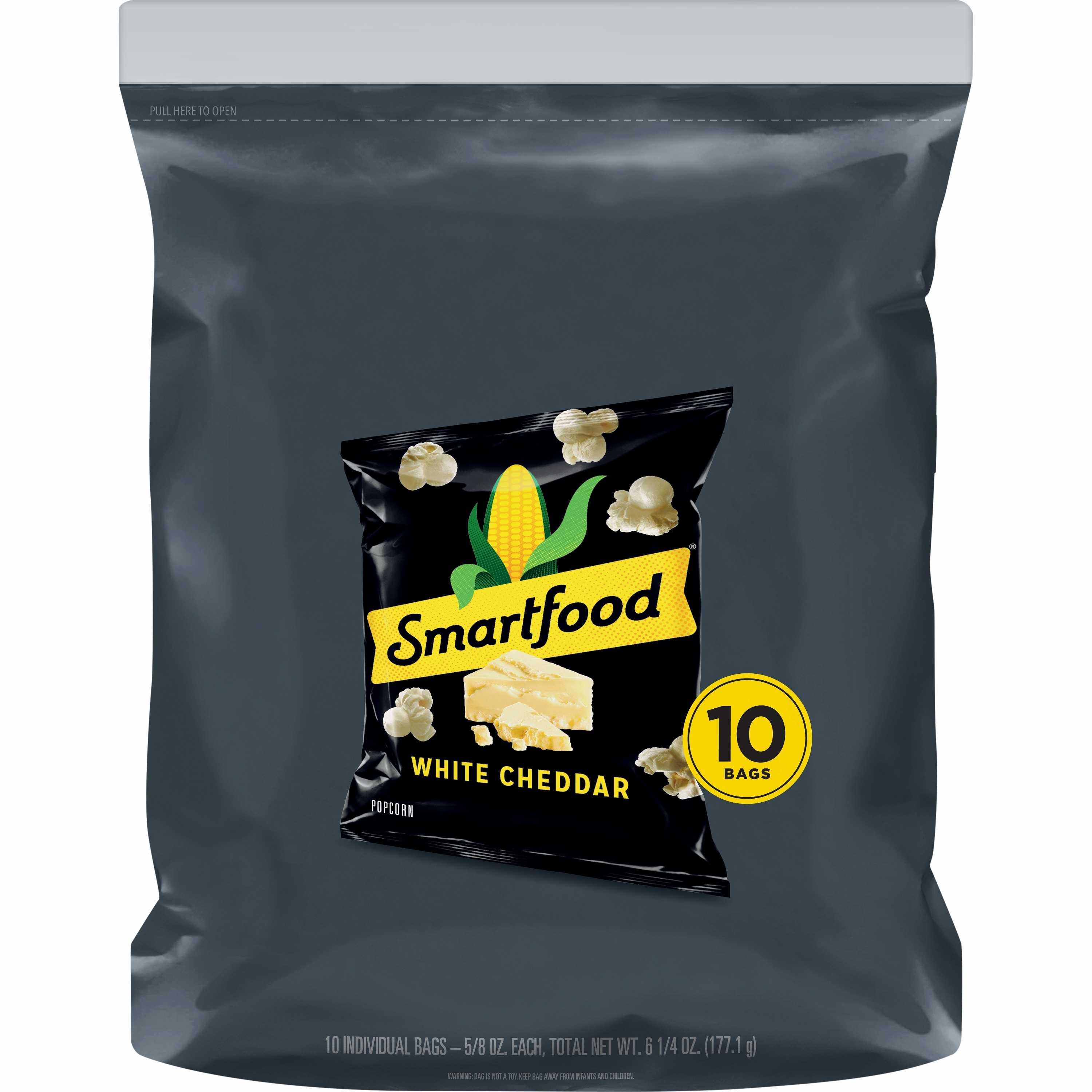 Smartfood White Cheddar Popcorn, 0.625 oz Bags, 10 Count