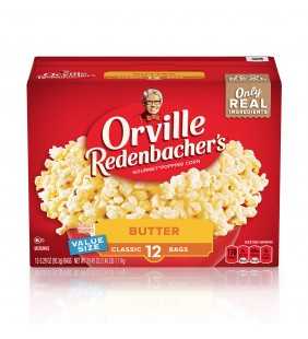 Orville Redenbachers Butter Microwave Popcorn 3.29 Oz 12 Ct