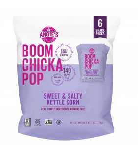 Angie's BOOMCHICKAPOP Sweet & Salty Kettle Corn Popcorn, 1 oz. 6-Count