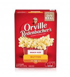 Orville Redenbacher's Butter Popcorn, Mini Bags, 1.5 Oz, 12 Ct