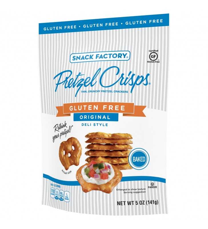 Snack Factory Pretzel Crisps Gluten Free Original 5 Oz Bag 