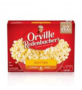 Orville Redenbachers Butter Popcorn Microwave Popcorn 3.29 Oz 6 Ct