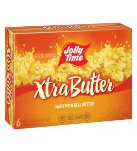 Jolly Time Xtra Butter Microwave Popcorn 3 Oz, 6 Ct