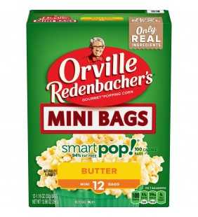 Orville Redenbacher's SmartPop! Butter Popcorn, 1.16 Oz, 12 Ct