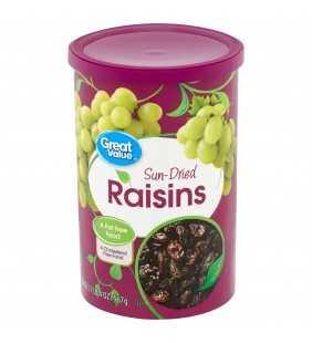 Great Value Sun-Dried Raisins, 20 oz