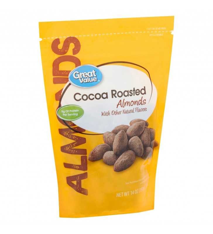 Great Value Cocoa Roasted Almonds, 14 oz