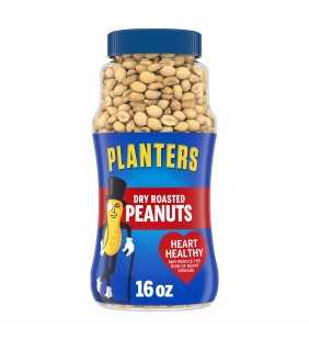 Planters Dry Roasted Peanuts, 16 oz Jar