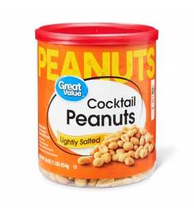Great Value Lightly Salted Cocktail Peanuts, 16 oz