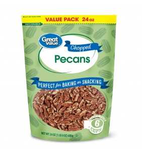 Great Value Chopped Pecans, 24 oz