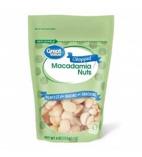 Great Value Gv Macadamia Nuts, 4 oz