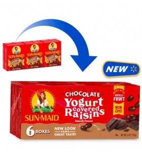 Sun-Maid Yogurt Raisins, Dark Chocolate, 6 ct, 1 oz
